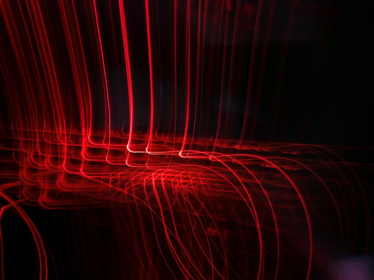 Red laser beam — precision wavelength energy for dental procedures